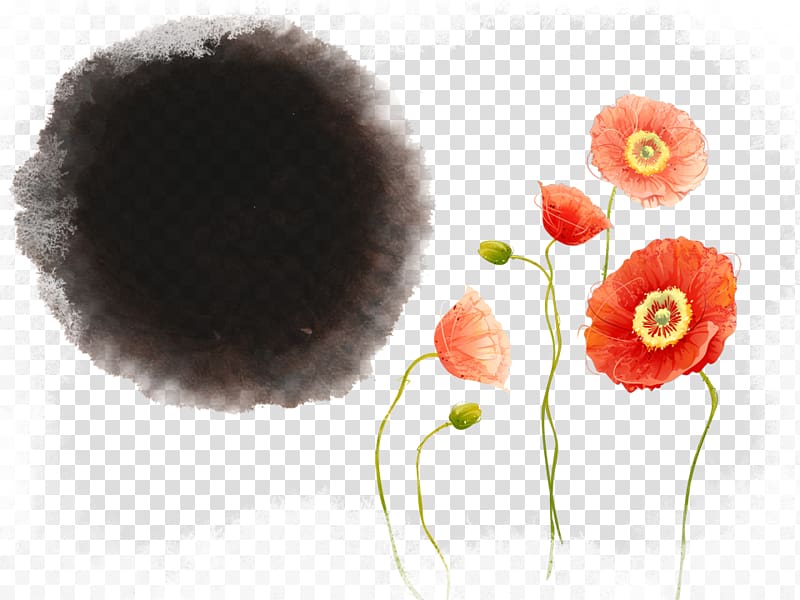Liutu Inkstick, Ink Flower transparent background PNG clipart