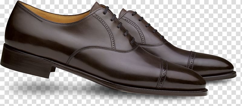John Lobb Bootmaker Oxford shoe Brogue shoe, leather shoes transparent background PNG clipart