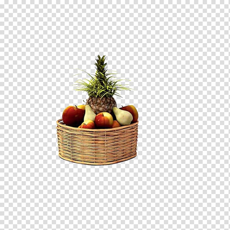 3D computer graphics 3D modeling, 3D fruit baskets transparent background PNG clipart