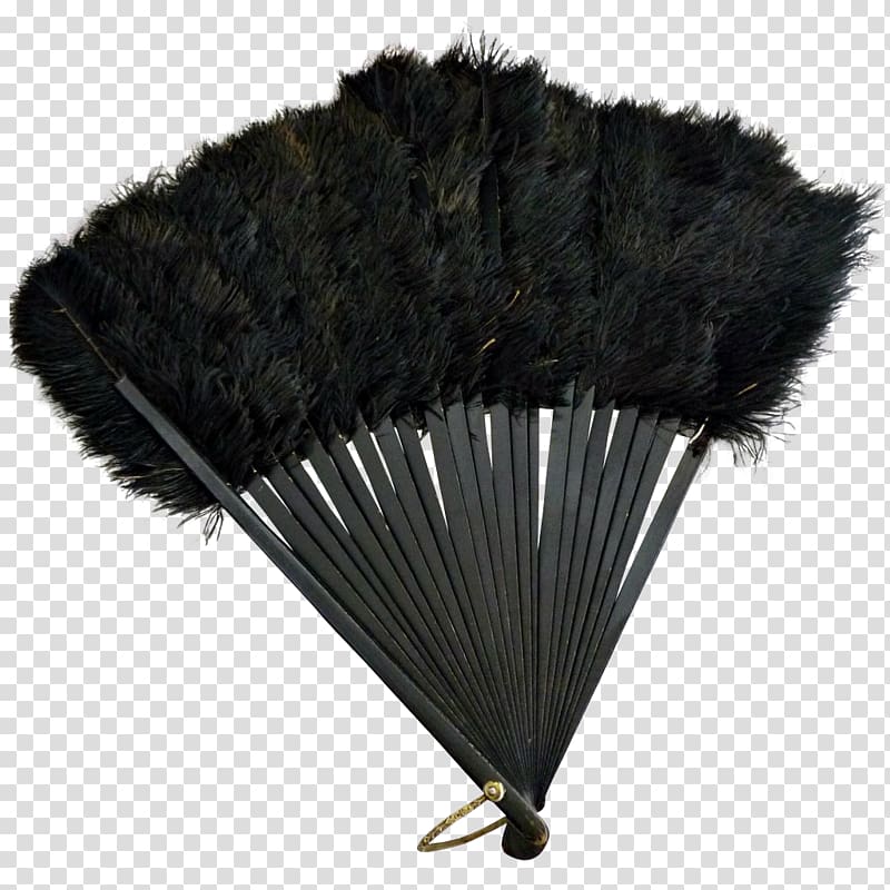 Hand fan Feather Paper Ceiling Fans, ostrich transparent background PNG clipart