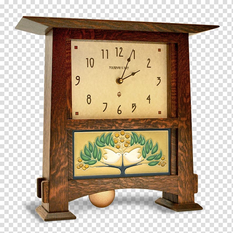 Arts and Crafts movement Handicraft Art Nouveau, clock transparent background PNG clipart