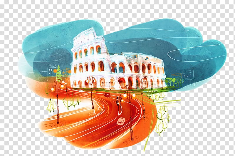 Colosseum Soul Land Ancient Roman architecture Painting, Roman Colosseum transparent background PNG clipart