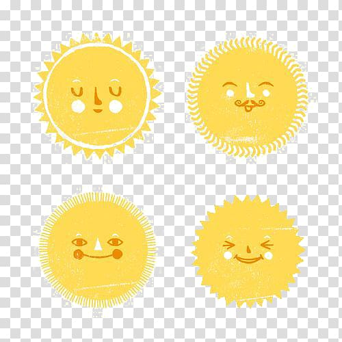 Drawing Illustration, Cartoon sun transparent background PNG clipart