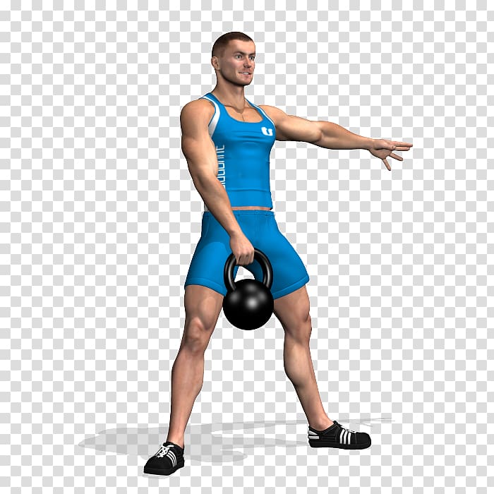 Kettlebell Squat Physical fitness Exercise Gluteal muscles, kettlebells transparent background PNG clipart