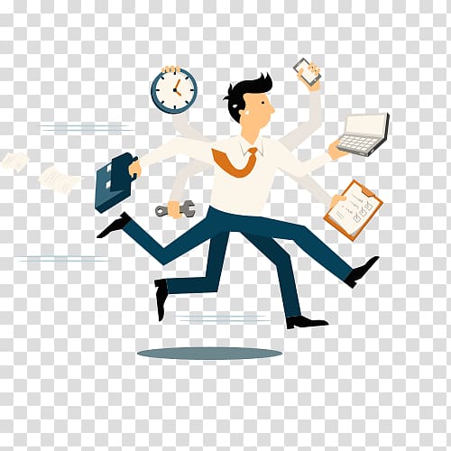 clipart busy person image