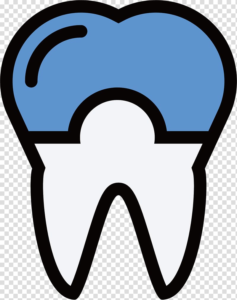Tooth Dentistry Medicine Organ, Blue teeth transparent background PNG clipart