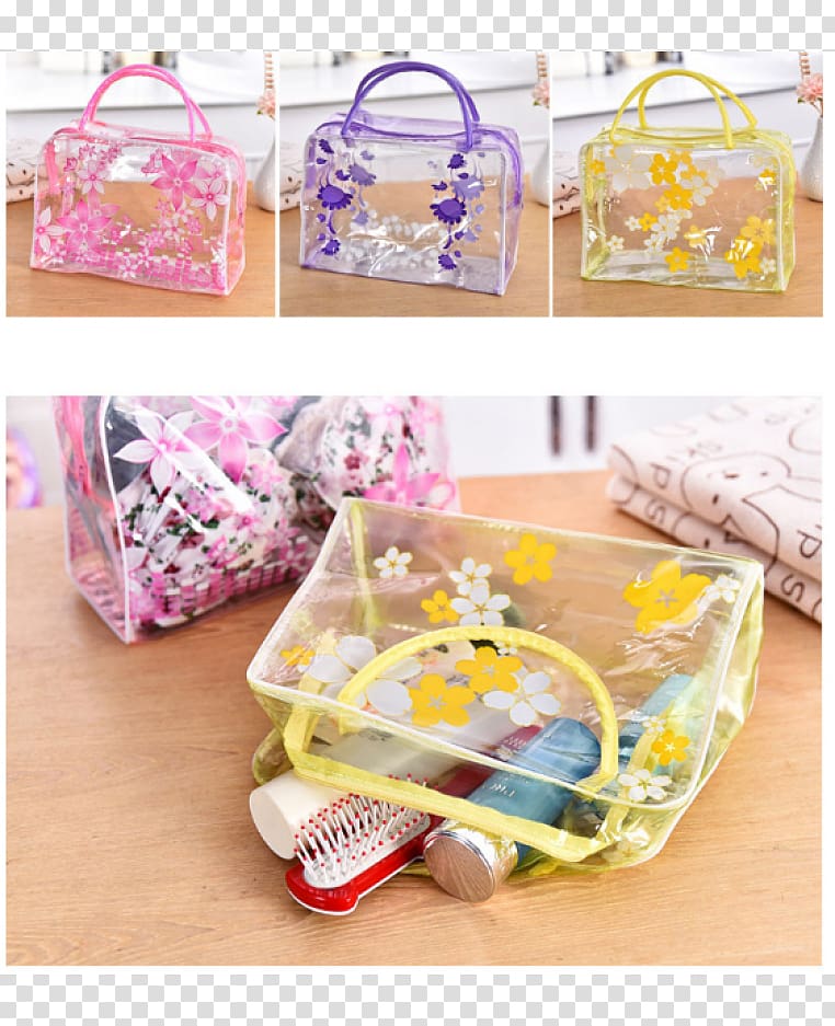 Plastic Polyvinyl chloride Handbag Pen & Pencil Cases, bag transparent background PNG clipart