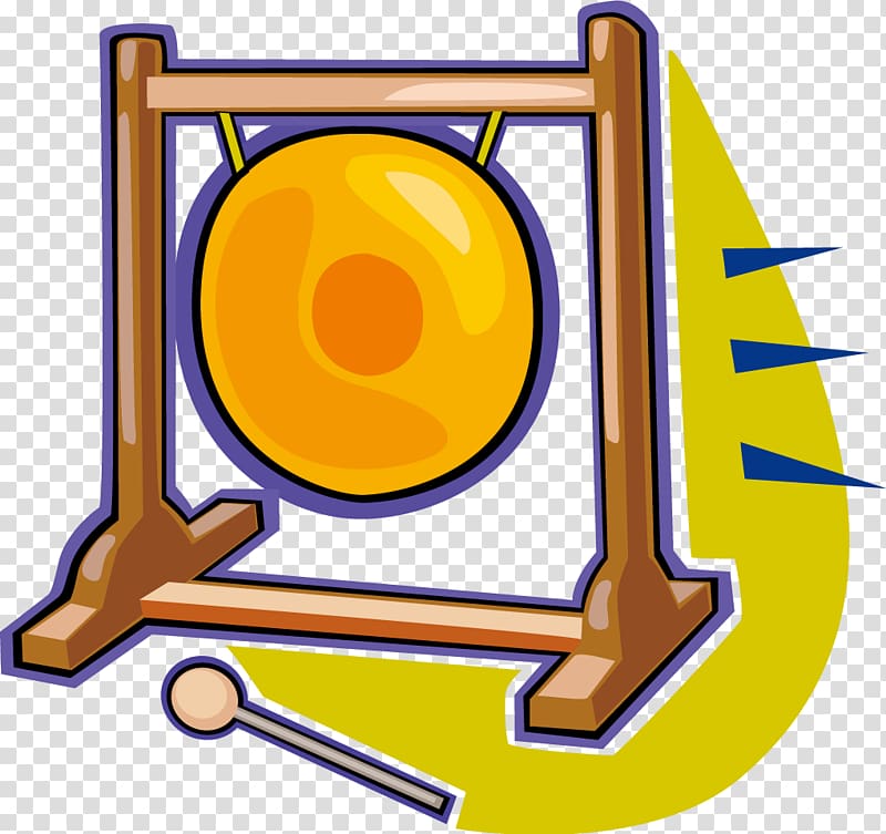 Gong Drum , Cartoon drums transparent background PNG clipart
