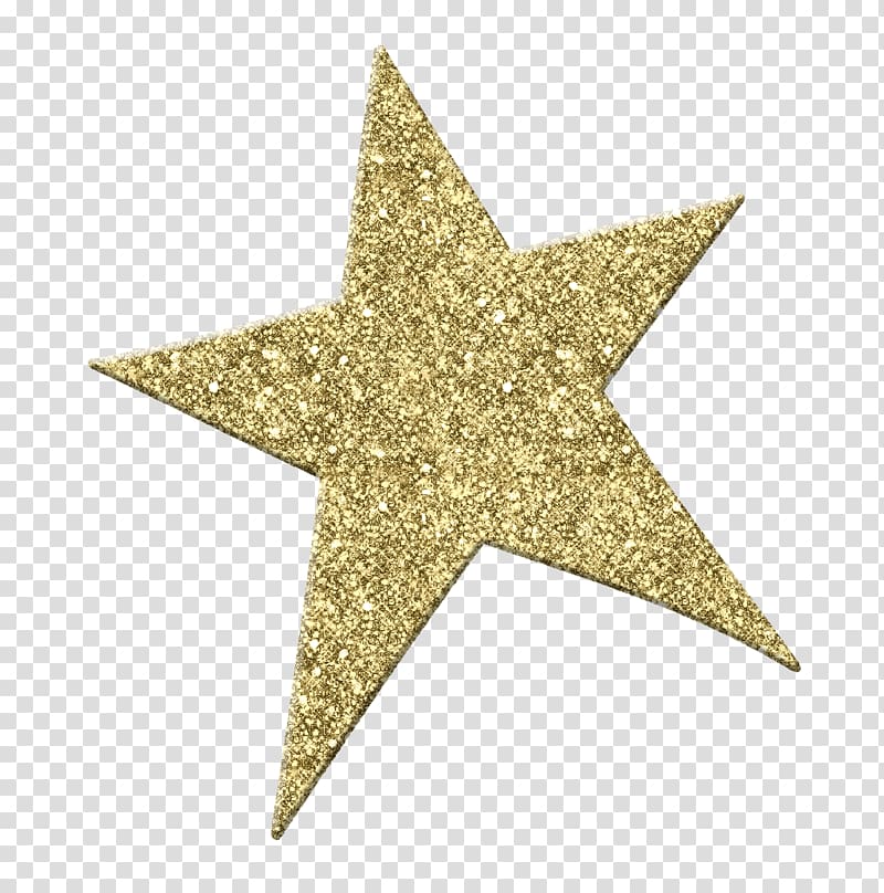 gold star illustration, Star Gold , Gold Glitter Star File transparent background PNG clipart