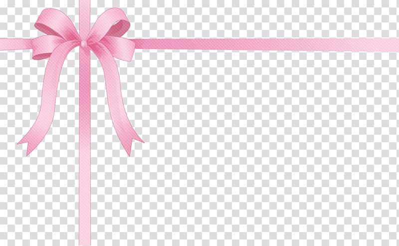 decorative pink ribbon bow corner transparent background PNG clipart