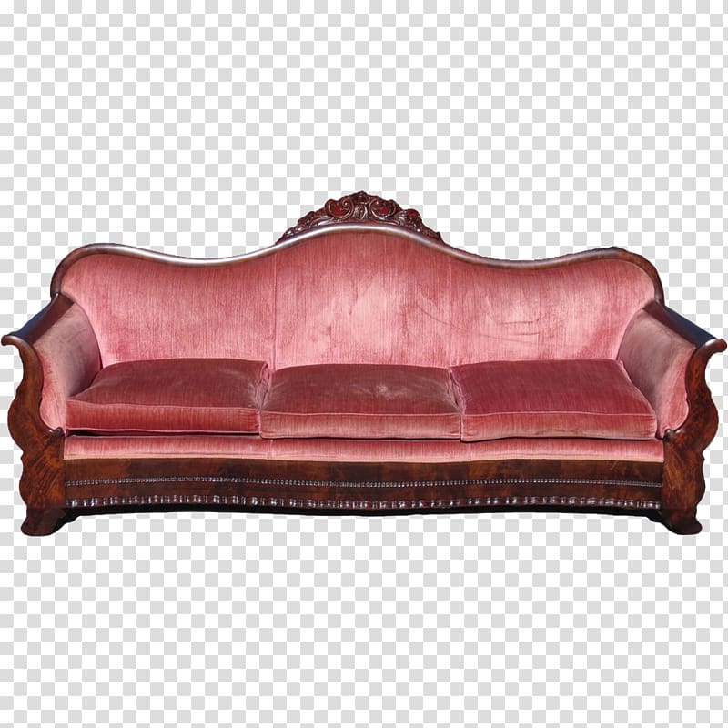 Table Couch Antique furniture Chair, retro sofa transparent background PNG clipart