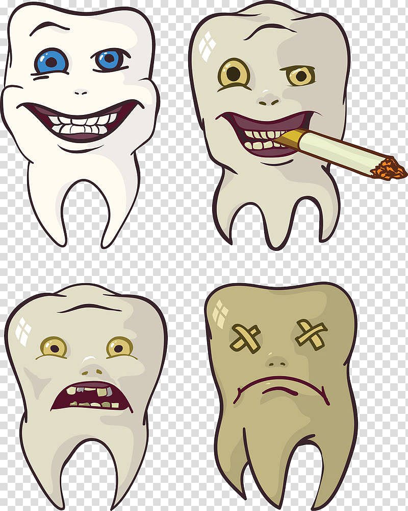 Tooth decay , Smoking is harmful to your teeth transparent background PNG clipart