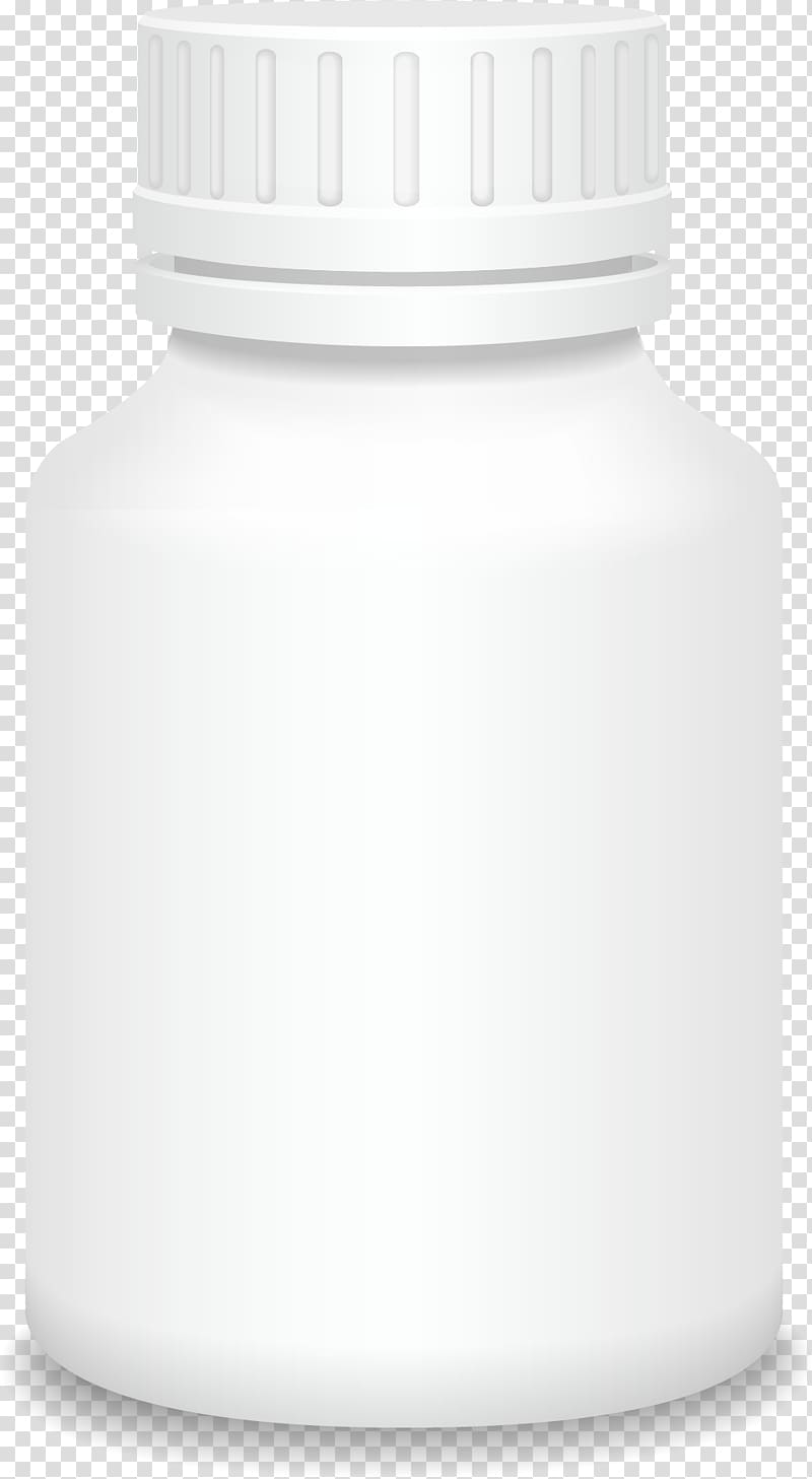 white plastic bottle, Plastic bottle, White medicine bottle transparent background PNG clipart