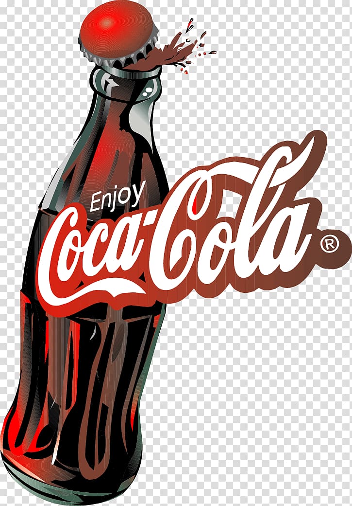 Coca-Cola 3D , Coca-Cola Cherry Soft drink, bottled Coca-Cola Beverages transparent background PNG clipart