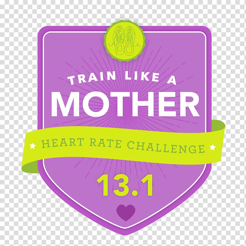 Mother Running Training Heart rate Son, heart badge transparent background PNG clipart