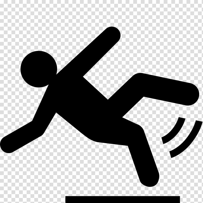 Slip signage, Computer Icons  Slip and fall , falling transparent  background PNG clipart