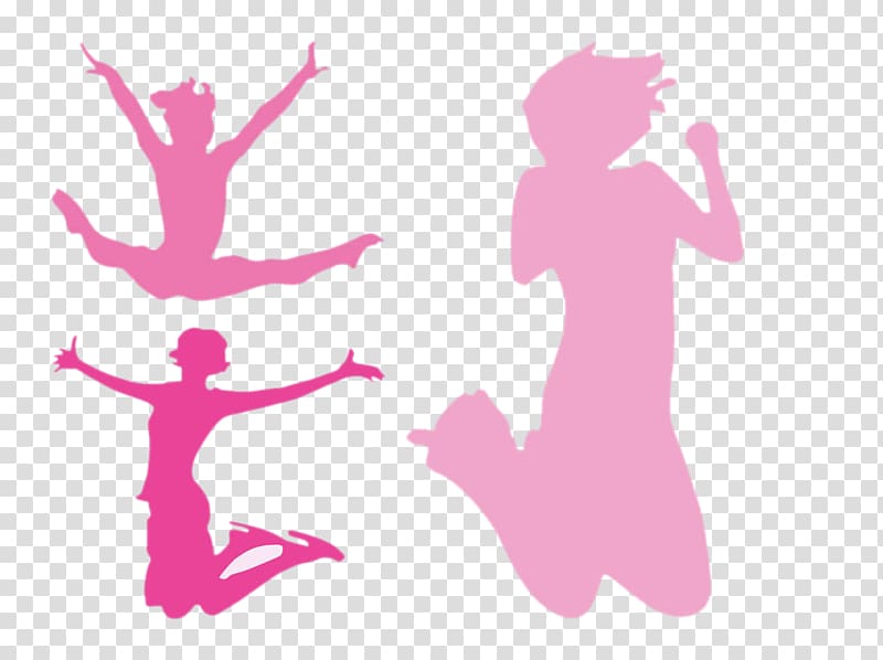 Silhouette , Pink Women transparent background PNG clipart