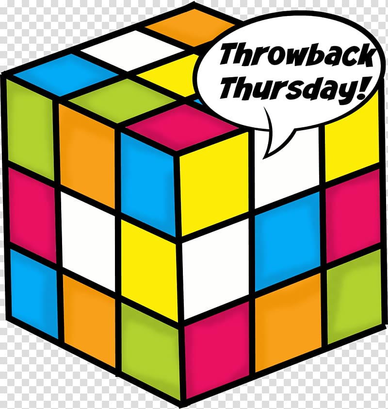 1980s Rubik\'s Cube Blog , Throwback Thursday transparent background PNG clipart
