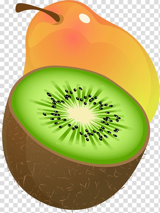 Kiwifruit , Pear Kiwi material transparent background PNG clipart