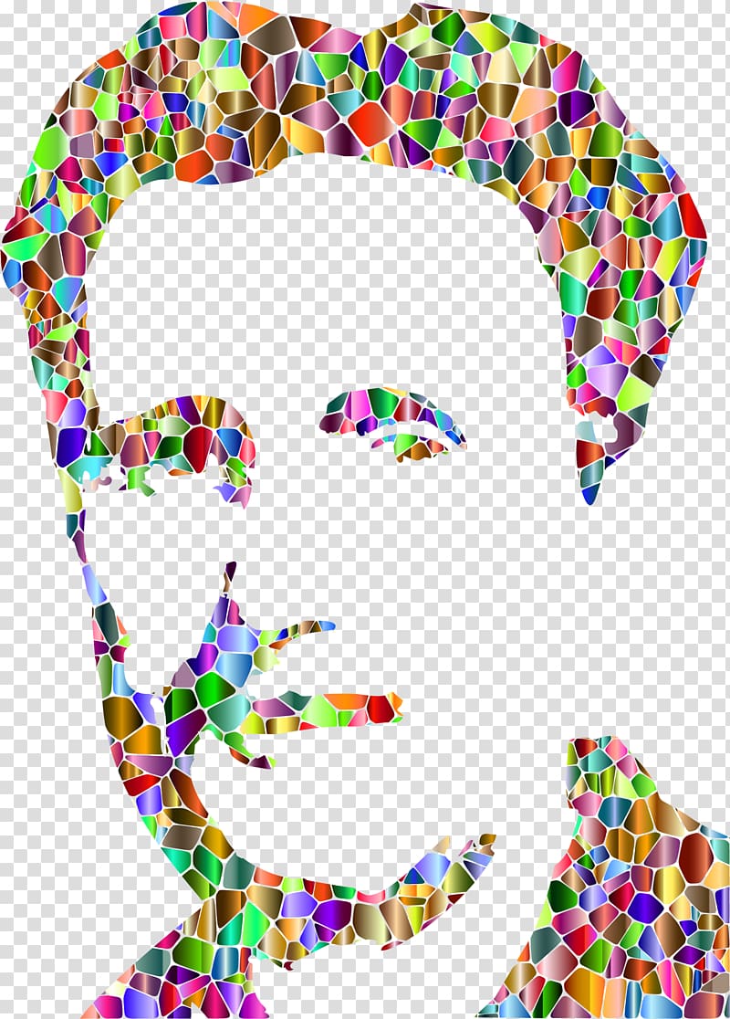 Nineteen Eighty-Four Big Brother Author, silhouette prismatic color transparent background PNG clipart