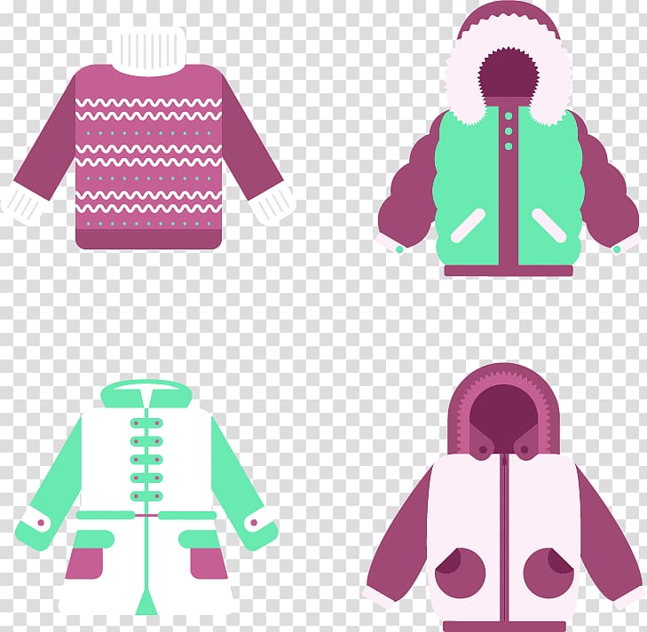 T-shirt Outerwear Sweater, Winter Coat transparent background PNG clipart