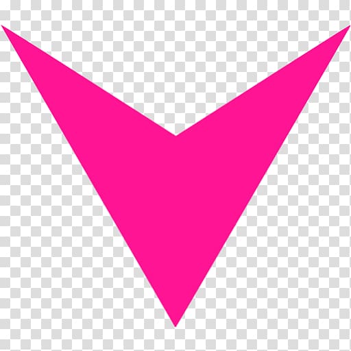 Magenta Triangle Purple Violet, pink arrow transparent background PNG clipart