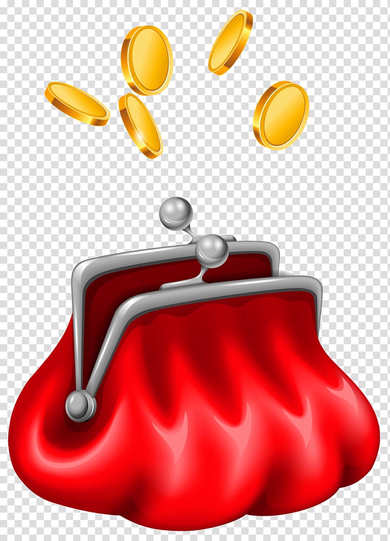 Vector Illustration Of Coin Change Purse Money Bag - Purse Clip Art, HD Png  Download , Transparent Png Image - PNGitem