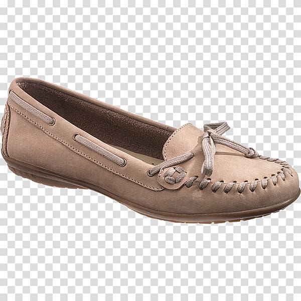 Slip-on shoe Moccasin Ballet flat Leather, Taupe Dress Shoes for Women transparent background PNG clipart