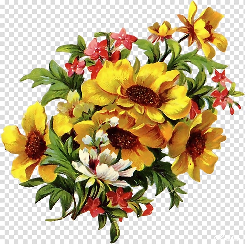 Flower bouquet Floristry Cut flowers , flower vintage transparent background PNG clipart