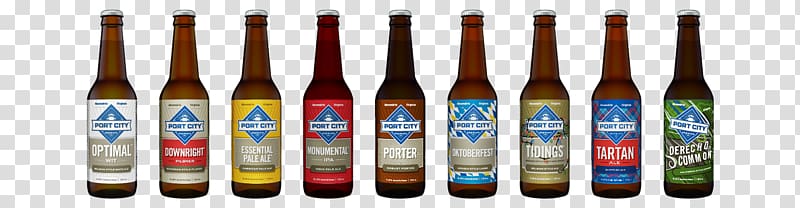 Beer bottle Port City Brewing Company Liqueur India pale ale, beer transparent background PNG clipart