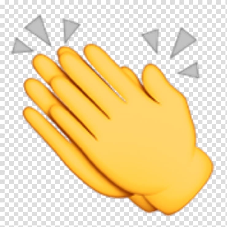 Clapping Emoji Applause Emoticon, Emoji transparent background PNG clipart