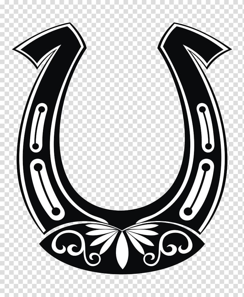 Horseshoe , Decorative horseshoe pattern transparent background PNG clipart