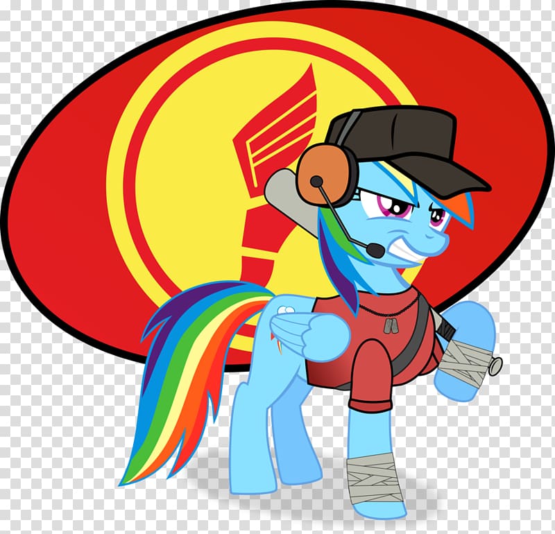 Rainbow Dash Team Fortress 2 Clown Zombie Art , scout transparent background PNG clipart