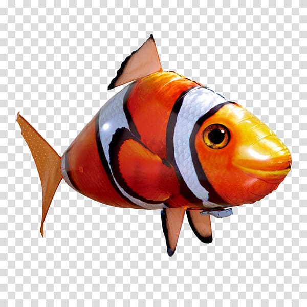 Air Swimmers Remote Control Flying Shark WMC Air Swimmers Flying Clownfish Toy Balloon Remote Controls, Flying Clown transparent background PNG clipart