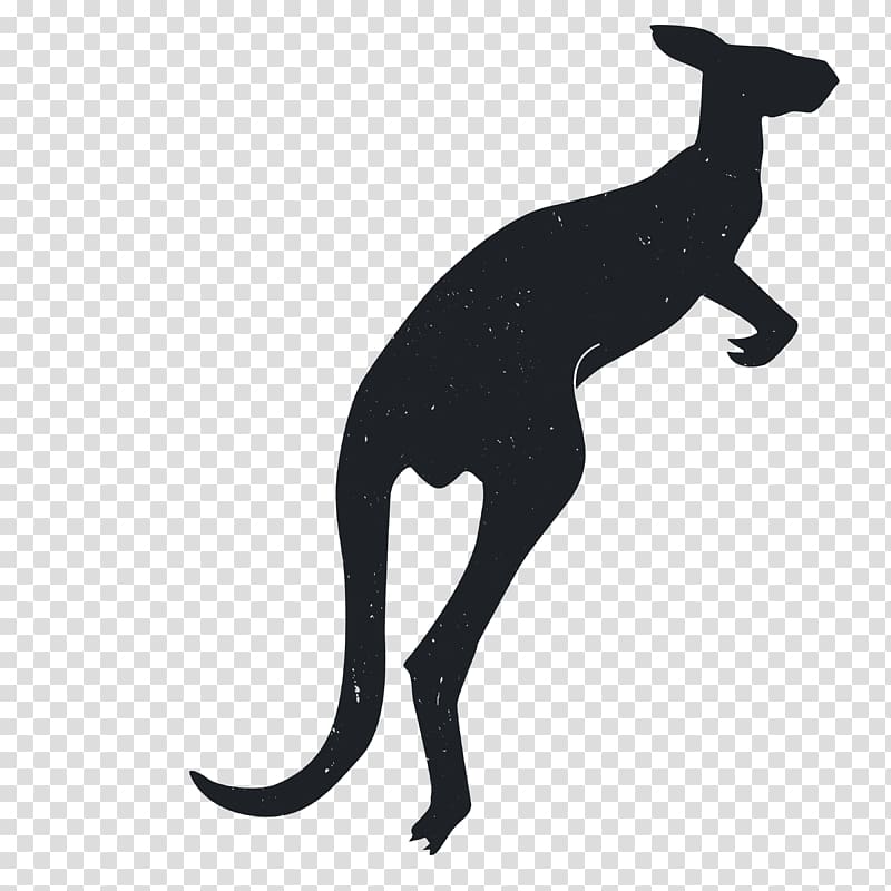Dog Silhouette Kangaroo Animal, Animal Silhouettes transparent background PNG clipart
