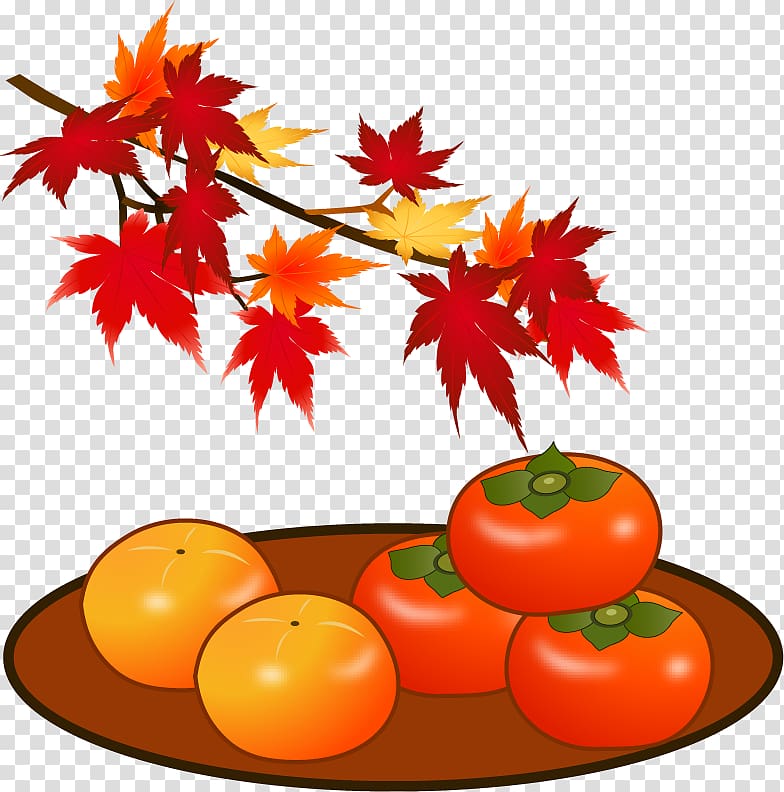 Tomato Japanese Persimmon Autumn leaf color Tannin, tomato transparent background PNG clipart