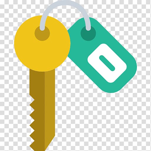 Hotel Scalable Graphics Icon, Yellow key transparent background PNG clipart