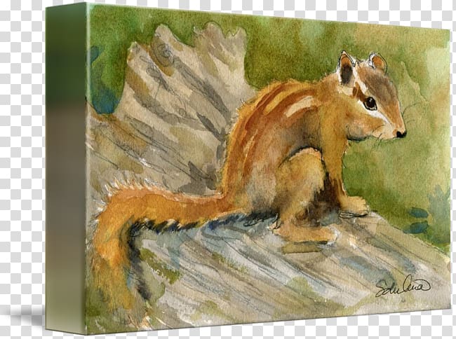 Chipmunk Watercolor painting Art Mixed media, Watercolor Painting animal transparent background PNG clipart