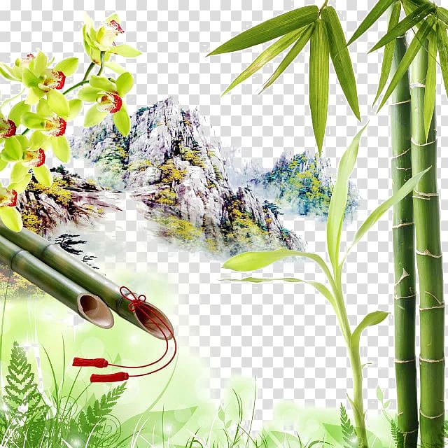 Bamboo Mountain Icon, Bamboo outside the Castle transparent background PNG clipart