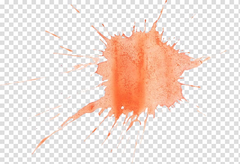 orange paint splash illustration, Watercolor painting Desktop , watercolour transparent background PNG clipart