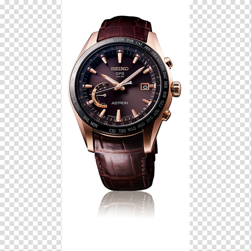 Astron Seiko GPS watch Solar-powered watch, watch transparent background PNG clipart
