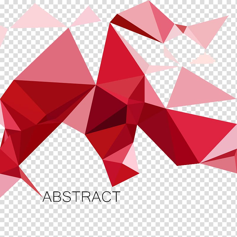 pink and red geometric abstract illustration, Triangle, Irregular graphics red triangle transparent background PNG clipart