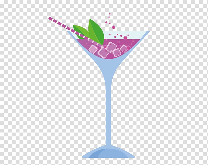 Cocktail Martini Wine glass, Flat cocktail material transparent background PNG clipart