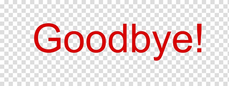 Goodbye transparent background PNG clipart