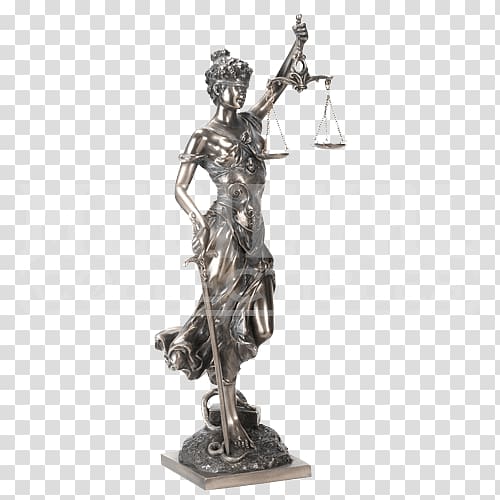 Bronze sculpture Statue Lady Justice, indian god transparent background PNG clipart