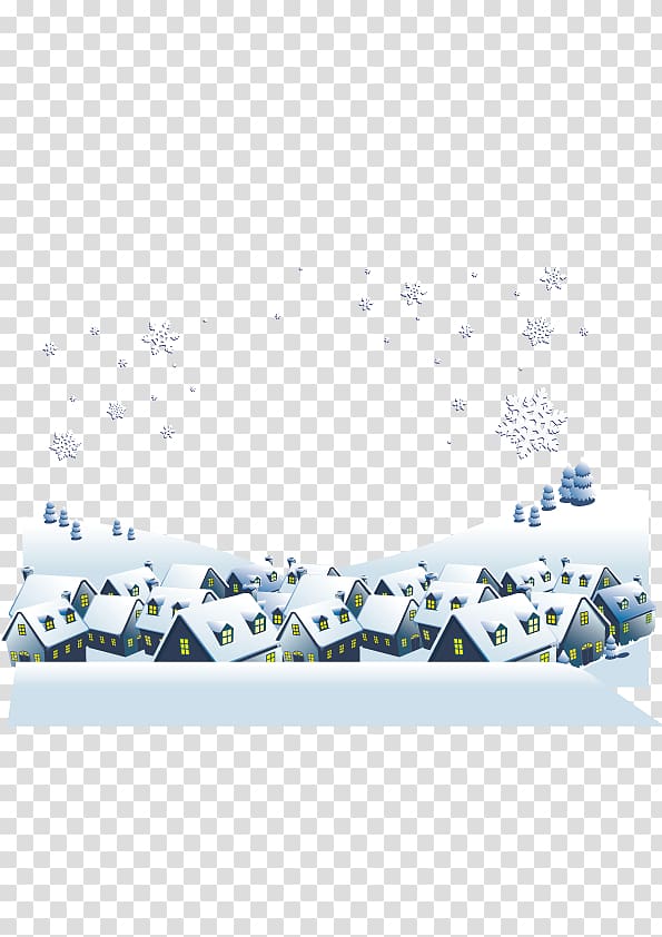 u6751u5e84 Snow Euclidean , snow village transparent background PNG clipart