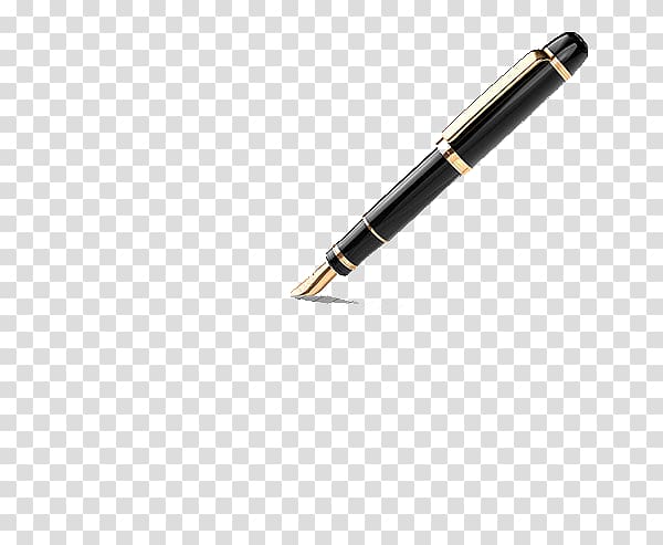 Paper Pen , Black writing pen transparent background PNG clipart