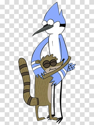 Cat Mordecai Rigby Hug Temp Check, Cat transparent background PNG clipart thumbnail