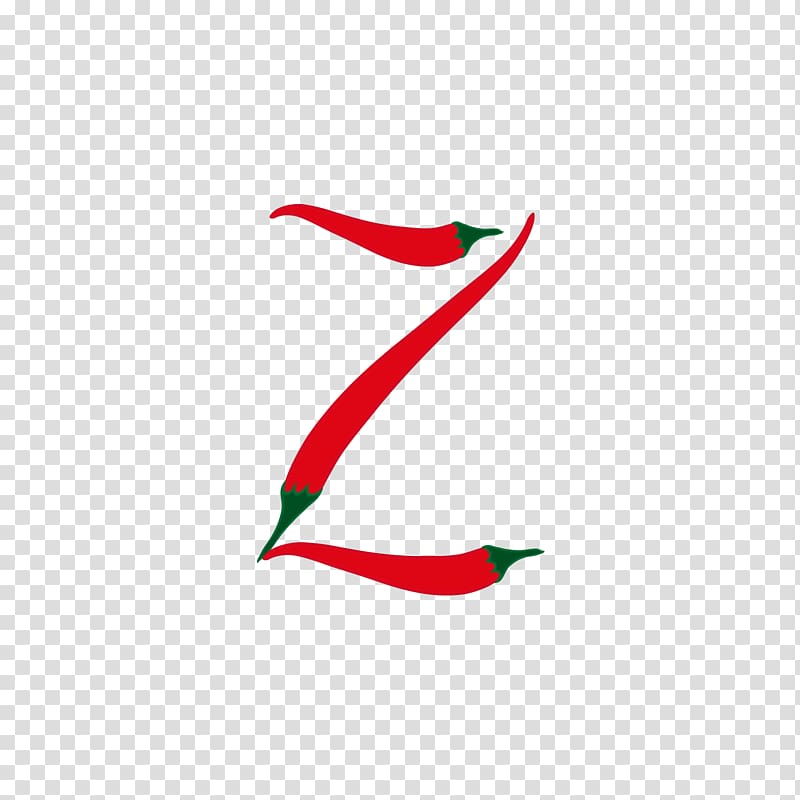 Capsicum annuum Letter Icon, Pepper alphabet Z transparent background PNG clipart