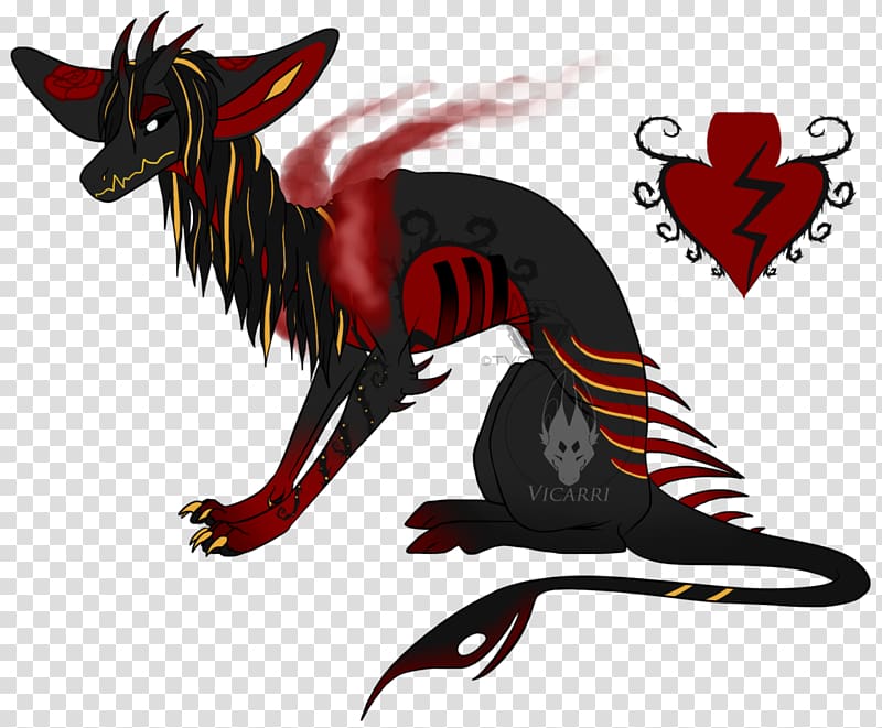 Canidae Dog Cartoon Demon, broken tv transparent background PNG clipart